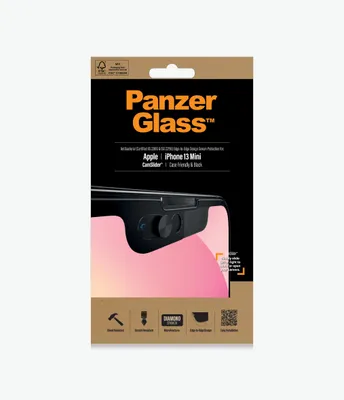 Produktbild von PanzerGlass ® CamSlider® Displayschutzglas Apple iPhone 13 Mini | Edge-to-Edge, Apple, Apple - iPhone 13 Mini, Trockene Anwendung, Kratzresistent, Schockresistent, Antibakteriell, Transparent, 1 Stück(e)