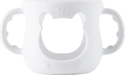 Produktbild von Silikon-Flaschenhülle mit Griff, isolierte Becherhülle für 4/8-oz-Glasflaschen, Fallschutz, bruchsicherer Babyflaschenhalter