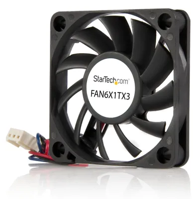 Obrázok produktu pre StarTech.com FAN6X1TX3, Ventilátor, 6 cm, 4000 ot/min, Čierna