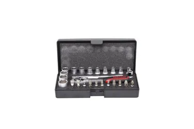 Produktbild von KS Tools 917.0626, Steckschlüssel-Satz, 1/4 Zoll, Imperial, 26 Kopf/Köpfe, 1/4 Zoll, Chrom-Vanadium-Stahl