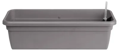 Produktbild von Geda Balkonkasten FLORA Taupe mit Bewässerungseinsatz 59 cm - Kunststoff EAN: 4250085604877