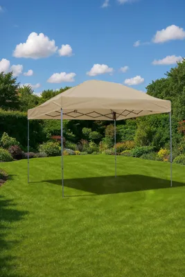 Produktbild von Kompakt-Pavillon 3x3 m khaki, faltbar für Garten, Markt oder Events