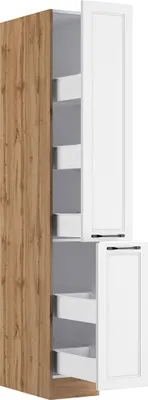 Produktbild von Apothekerschrank 30 cm in weiß und Eiche, MONTERREY-03