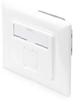 Produktbild von DIGITUS Netzwerkdose CAT 6A Klasse EA geschirmt 1xRJ45 weiß