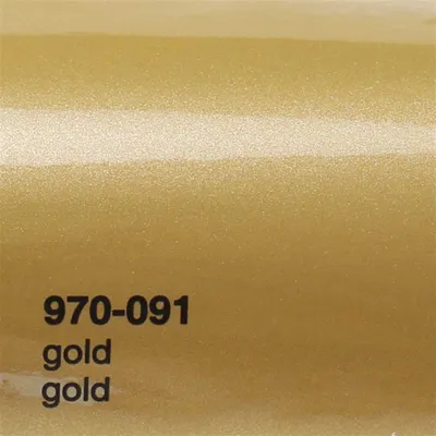 Produktbild von (25€/m²) Oracal 970RA Autofolie 091 Gold Glanz Folie 152 cm Breite Laufmeterware gegossene Auto Folie selbstklebend