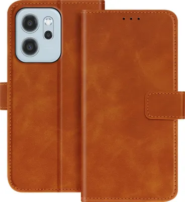 Produktbild von Avizar, Portemonnaie-Etui Oppo Reno 14 Magnetverschluss + Stand, Braun