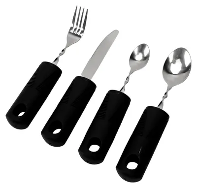 Produktbild von 4-teiliges Set adaptive Besteck für Handzittern