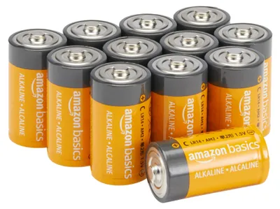 Image de Piles alcalines universelles Amazon Basics, type C (piles "baby"), 1,5 V, durée de conservation de 5 ans, lot de 12