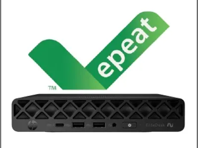 Image de HP EliteDesk 8 Mini G1a, PC de bureau nouvelle génération avec IA, Édition Sécurité Wolf Pro 350, 16 Go de mémoire DDR5-SDRAM, SSD de 512 Go, Windows 11 Pro, Mini PC Noir