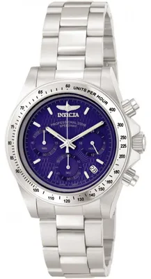 Obrázok produktu pre Invicta Speedway 9329 Pánske Hodinky - Quartz Hnací Mechanizmus - Nerezová Oceľ s Modrým Ciferníkom - 39 mm