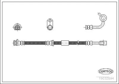 Produktbild von Bremsschlauch BREMSSCHLÄUCHE VORNE links CORTECO