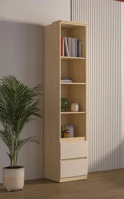 Obrázek produktu pro Policový regál se šuplíky GAMRIA - dub / béžový