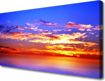 Produktbild von Tulup Leinwand-Bilder 100x50 Wandbild Canvas Kunstdruck Himmel Wolken Meer Landschaft