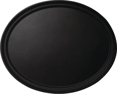 Produktbild von Cambro Camtread ovales Tablett schwarz 60 x 73 cm