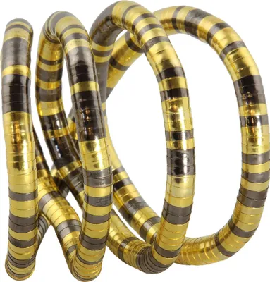 Produktbild von Biegsame Halskette Schlangenkette anthrazit-goldfarben dunkel 8mm Kette Armband