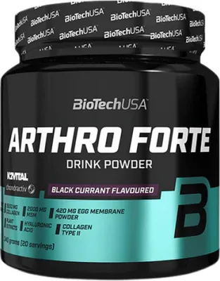Obrázek produktu pro BioTech USA Arthro Forte 340 g tropick ovoce / Komplexn kloubn viva / Kloubn viva s vysokm obsahem kolagenu, MSM a membrny vajench skopek