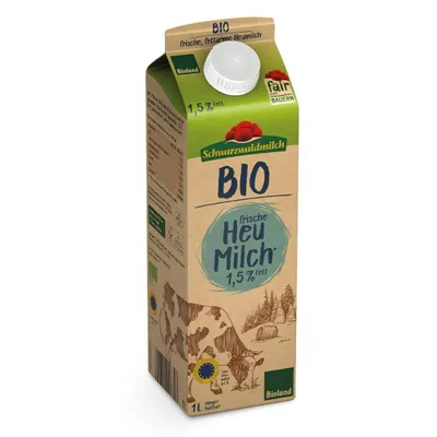 Produktbild von Schwarzwaldmilch -  frische Heumilch 1,5%, 10 x 1 Liter