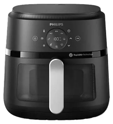 Immagine prodotto di Philips NA231/00 Airfryer, 1700 W, pojemność patelni 6,2 l, czarny, srebrny | Philips Airfryer | NA231/00 | moc 1700 W | pojemność 6,2 l | czarny/srebrny