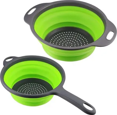 Obrázok produktu pre Skladacie sitko a sitko na potraviny, 2-dielne
