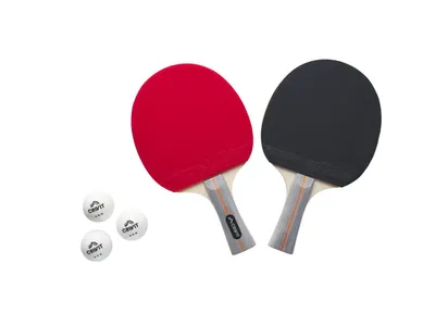 Produktbild von Tischtennis Set in Turnierqualität 2 Schläger 3 Bälle Tischtennisschläger