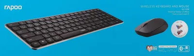 Produktbild von Rapoo 9310M Multimode-Funktastatur- und Maus-Set dunkelgrau
