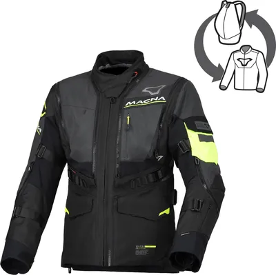 Immagine prodotto di Giacca da moto da donna Macna Flexodus NightEye, impermeabile, in tessuto, taglia L