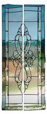 Fensterfolie selbstklebend, dekorativ, PVC, 77x200 cm, 2 Stück