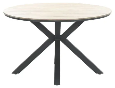 Produktbild von Garden Impressions Edison Tisch rund Ø122 cm- carbon black/ light teak Vironwood