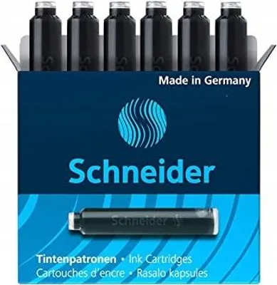 Produktbild von Schneider Tintenpatronen Schwarz Universal 6 Stück
