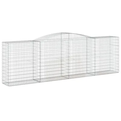 Immagine prodotto di vidaXL Gabbione ad arco alto 400x50x120/140 cm Ferro zincato