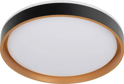 Produktbild von Näve Leuchten LED Deckenleuchte "TUNIS" Ø: 39cm LED Deckenleuchte "TUNIS" Ø: 39cm Deckenleuchten - LED Deckenleuchte "TUNIS" Ø: 39cm, Deckenlampe im Modern Style, aus Metall und Kunststoff in schwarz-gold, 7,5 cm hoch, Ø 39 cm, inkl. LED – dimmbar – Inkl. Memoryfunktion