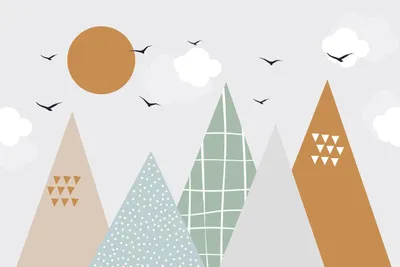 Obrázek produktu pro A.S. Création, fototapeta "Mountains", rozměry 3,75 m x 2,50 m - kolekce WALLLOVE, určená do dětských pokojů