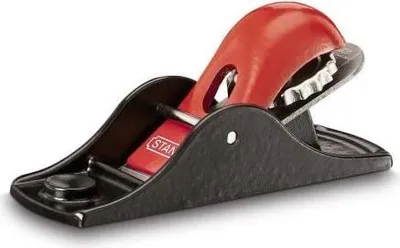 Produktbild von Metallhobel Stanley 1-12-102, 34 mm Klingenbreite, 140 mm Länge, Graugusskörper, Feingeschliffene Sohle