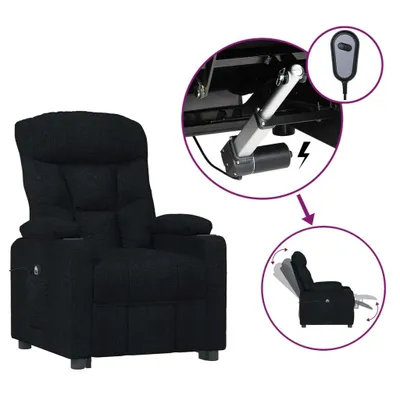 Obrázok produktu pre vidaXL Recliner Electric Black Fabric