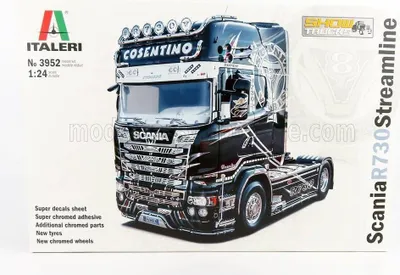 Produktbild von Italeri Scania R730 Streamline, LKW-/Anhänger-Modell, Montagesatz, 1:24, Scania R730 Streamline, Unisex, Kunststoff