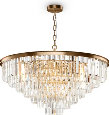 Produktbild von Maytoni Revero Glamour Hängeleuchte 16-flammig Kristall Metall Gold 40W E14