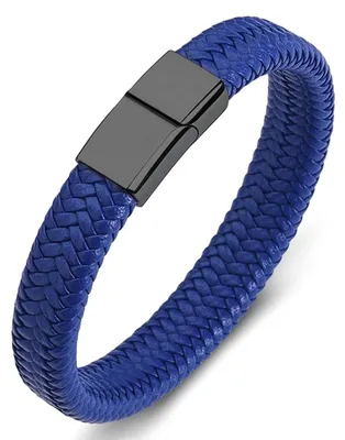 Produktbild von Armband aus Edelstahl und Leder im Vintage-Design