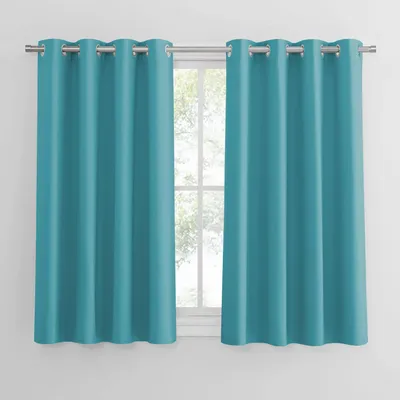 Obrázek produktu pro Zatemňovací závěsy do dětského pokoje, termoizolační, rozměry 137 x 117 cm, světle modré, balení 2 kusy