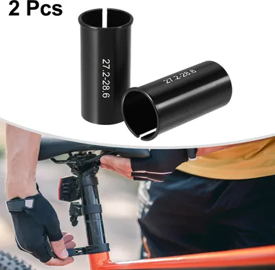 Image de 2 pcs 27,2 mm à 28,6 mm Vélo Selle Montant Tube Adaptateur Réducteur Manchon
