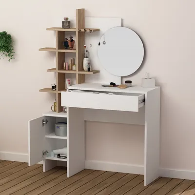 Zdjęcie produktu dla Skye Decor, Mup- Mup DTE, biały, dąb, stoliki kawowe, 151x105x35 cm, 100% płyta wiórowa pokryta melaminą