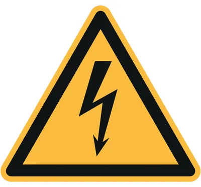 Image de Hinweisschild Elektrische Spannung ISO 7010 Dreieck 200x200x200mm