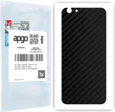 Produktbild von apgo Rückseite Schutzfolie für Apple iPhone 6s -  Hinten Schutzfolie Carbon, Rückseite Folie schützt vor Kratzern und Fingerabdrücken