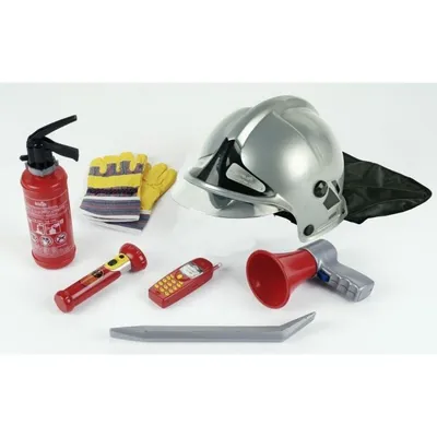 Image de Ensemble de pompier 7 pièces avec casque, 1 ensemble