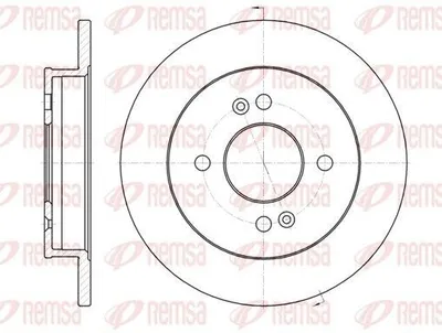 Produktbild von 2x REMSA Bremsscheibe 6991.00 hinten für HYUNDAI i10 (PA) für KIA Picanto (SA)