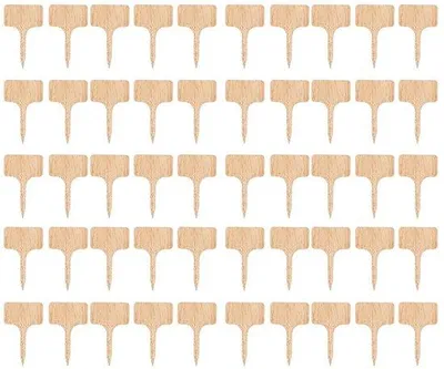 Productafbeelding van 50 Stuks Houten Plantenlabels voor Tuin en Kassen