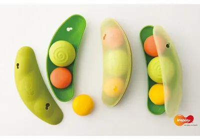 Produktbild von Eduplay Bean Pods Lernspielzeug zum Sortieren und Entdecken