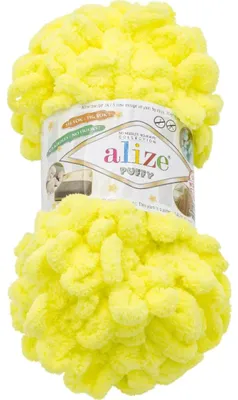 Produktbild von Garn PUFFY - 100g / 9 m - Gelb