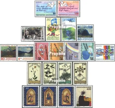 Produktbild von Briefmarken Liechtenstein 1995 Mi 1103-1123 (kompl.Ausg.) Jahrgang 1995 komplett postfrisch Frieden