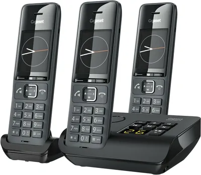Produktbild von Gigaset Comfort 520A Trio - 3 Schnurlose DECT-Telefone mit Anrufbeantworter [Deutsche Version]