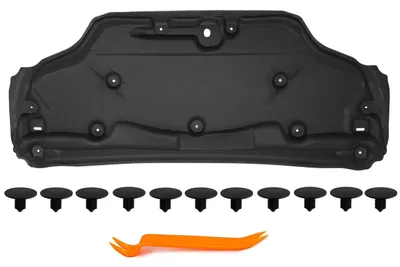 Image de Insonorisant de capot Isolation phonique du capot Matelas d'isolation du capot avec clips Dacia Sandero III Logan III Jogger Stepway 2020+ 658403578R